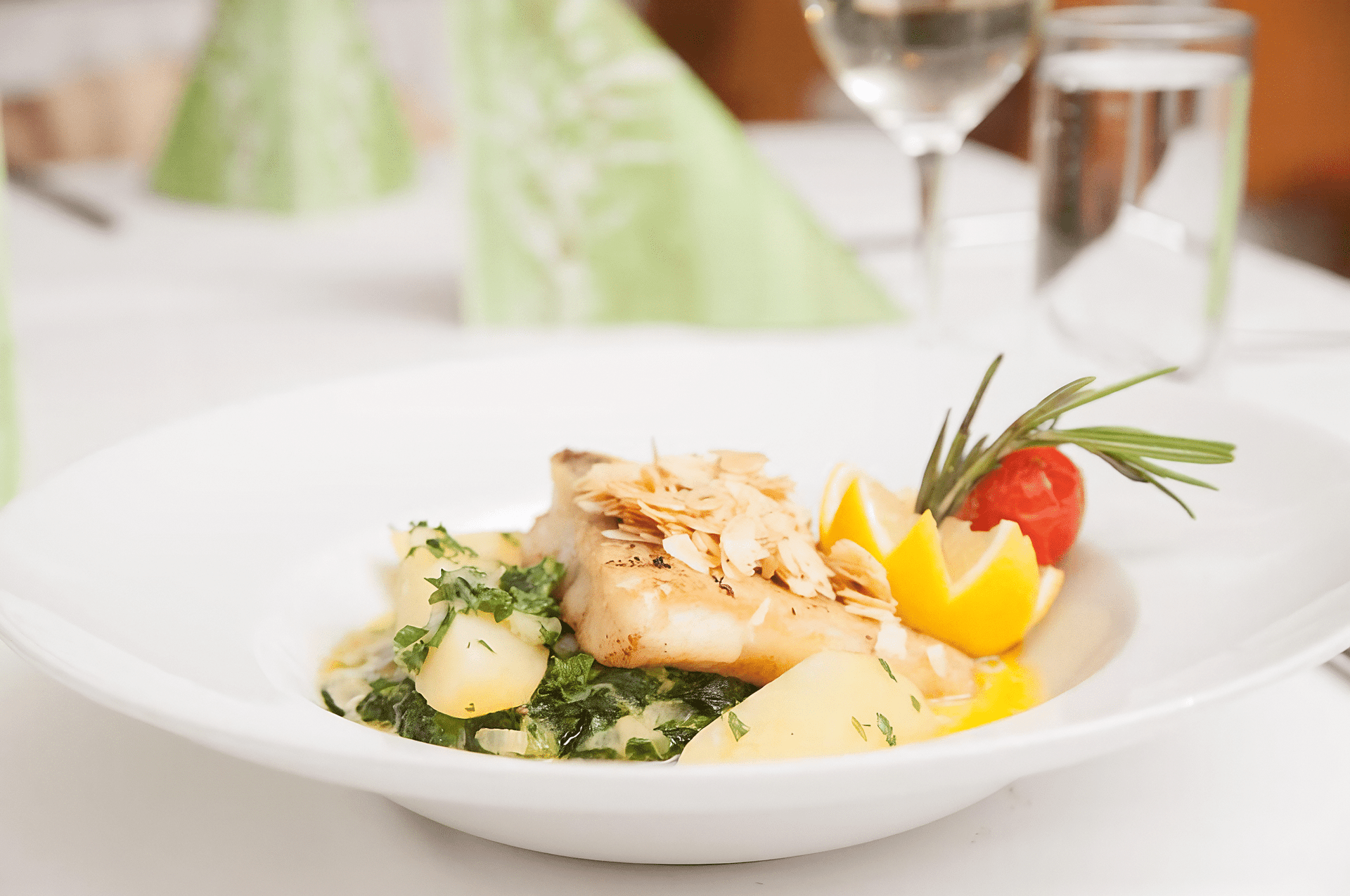 Fish dish from the Jägerwirt kitchen